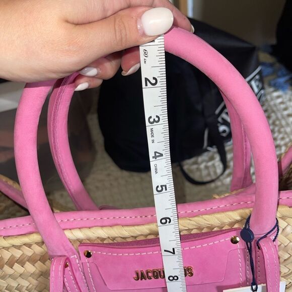 JACQUEMUS Pink Le Grand Panier Soleil Tote Bag JACQUEMUS Le Grand Panier Soleil - Picture 9 of 16